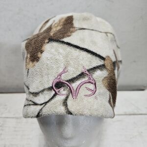Realtree Outdoor Cap Company Fleece Embroidered Camo Beanie Hat
